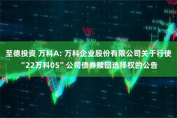 至德投资 万科A: 万科企业股份有限公司关于行使“22万科05”公司债券赎回选择权的公告